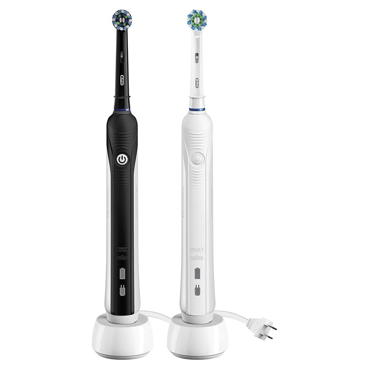 Oral-B Pro 1000 CrossAction Electric Toothbrush, Black/White - 2