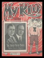 MY KID Dubin/McHugh/Dash 1922 HOTSY TOTSY BOYS Vintage Sheet Music
