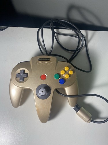 Nintendo 64 Gold NINTENDO POWER 100 Controller N64 Authentic Rare Tested & Works