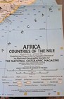 Africa Countries of the Nile Vintage Fold-Out Map (1963) - National Geographic  — photo 2