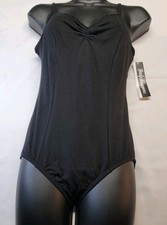 Body Wrappers Premier Camisole Leotard Pinch-front Thin Straps Scoop Back SZ XLA