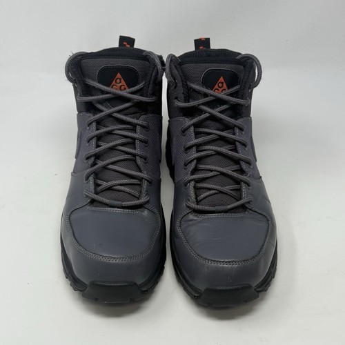 Nike Manoa ACG Boots Mens 9 Gray Leather All Weather Rugged Ankle 472780-001 - Picture 6 of 18