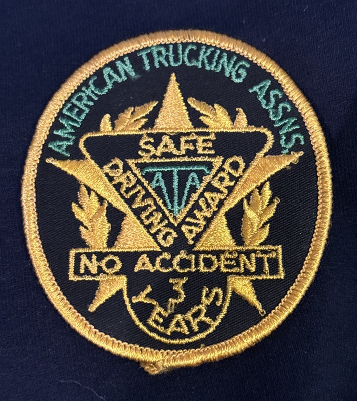 Vintage American trucking Association patch. 3 Years