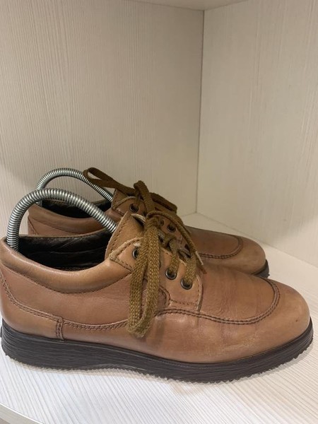 Men Hogan Heels Brown Leather 38