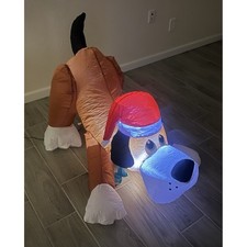Holiday Time Playful Puppy Christmas Airblown Inflatable 3.5 FT Wide Lighted Dog