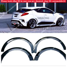 Unpainted Wheel Arch Fender Flares 6pcs For Toyota C-HR CHR  2018 2019 2020 2021