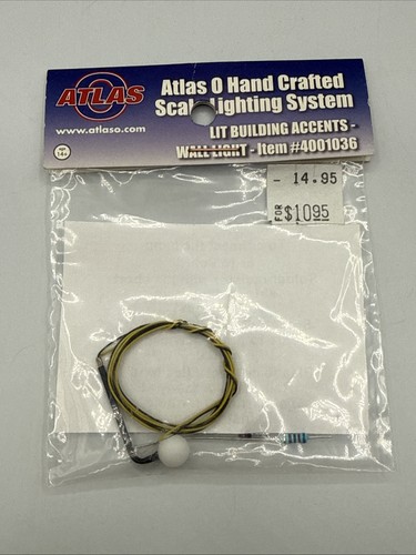Atlas O  #4001036  Lit Building Accents Wall Light  O Gauge Accessory New | Condition: New
