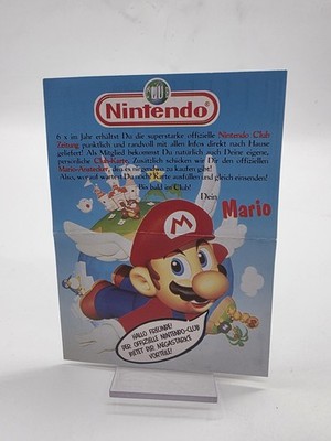 1×Nintendo NES Gameboy Flyer Clubkarte Mario 