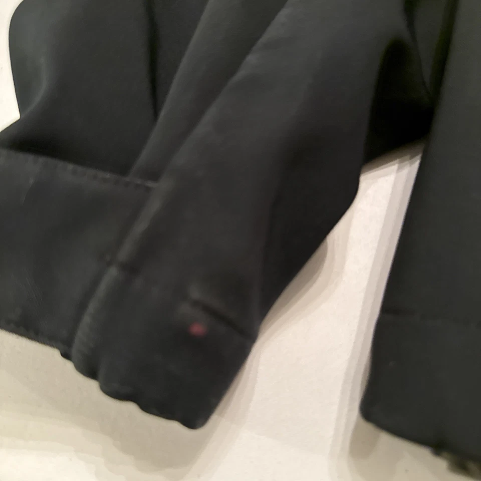 Abrigo con capucha aislante Solomon para hombre negro clima profesional vintage Foto 4 de 4