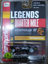 AUTO WORLD 4GEAR Don "The Snake" Prudhomme - 1973 Plymouth Cuda Funny SLOT CAR