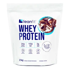 LeanFit WHEY Protein Natural Chocolate – 100% Whey Protein Powder, 24g Protein