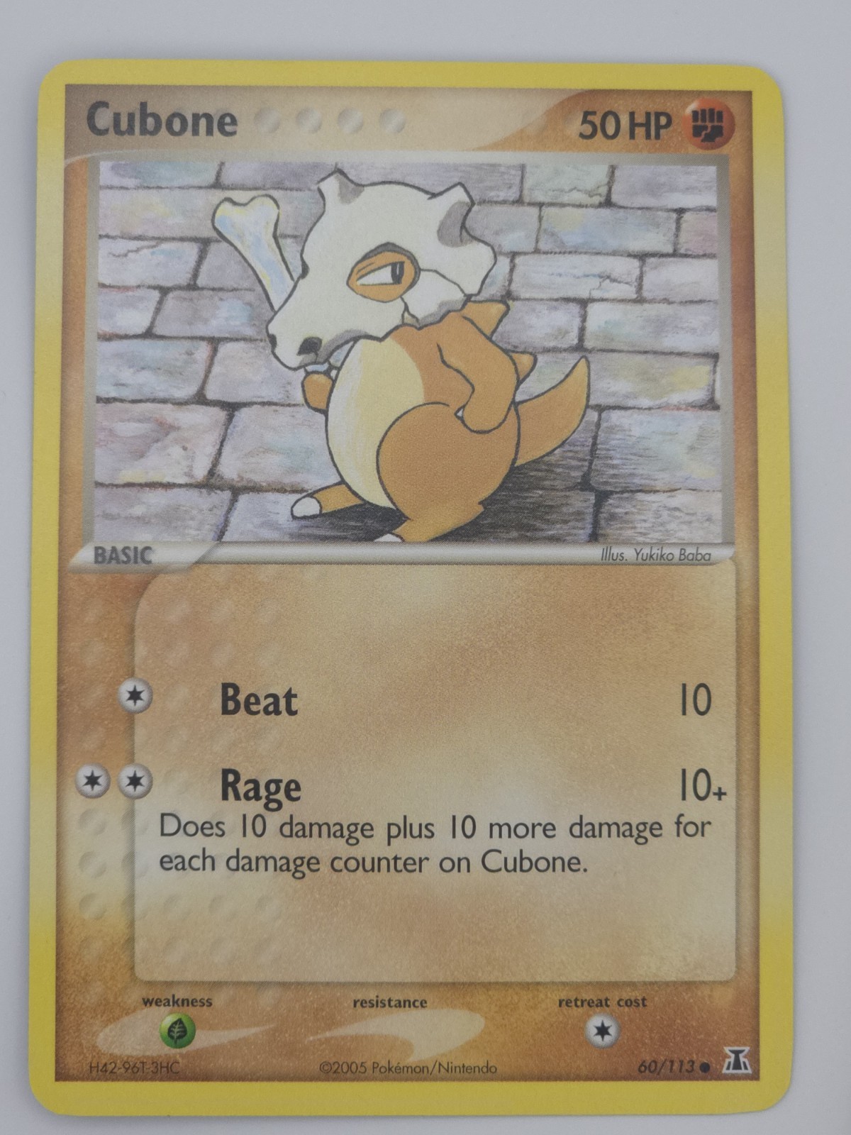 Pokémon TCG Cubone 60/113 EX Delta Species 2005 – Vintage Common Card NM