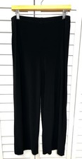 Joseph Ribkoff High Rise Wide Leg Pull On Ankle Pants Women  s Size 12 Black