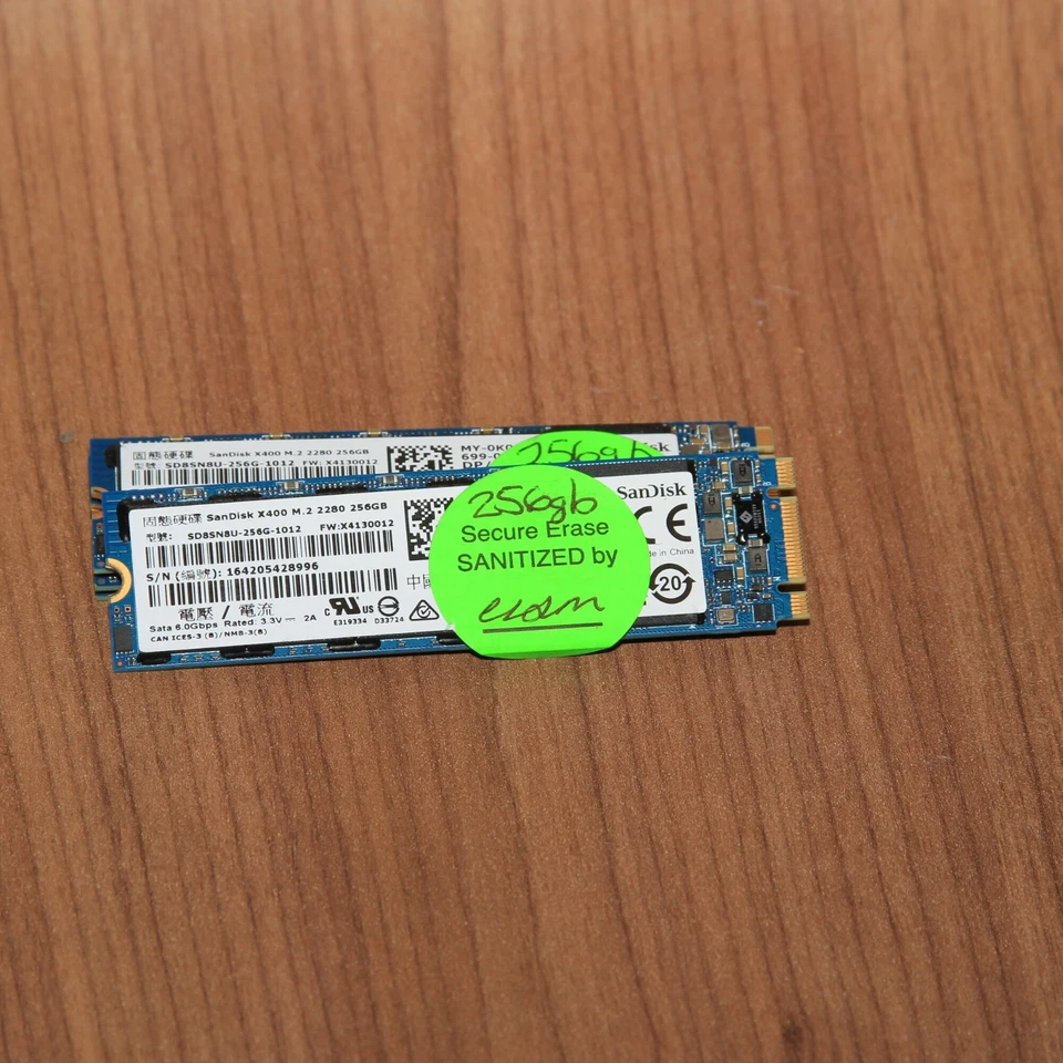 SanDisk X400 256GB M.2 mSATA 2280 80mm Solid State Drive - Image 2 of 2
