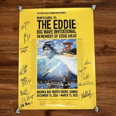EDDIE AIKAU 激レアポスター 24/25 The Eddie Aikau Big Wave Invitational Surf Poster Eddie