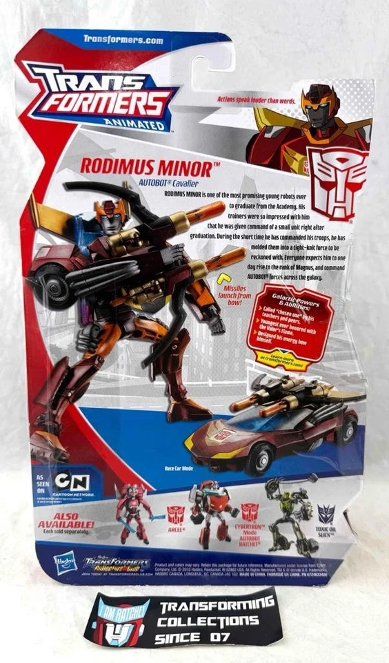 Transformers Animated 2010 Deluxe Class Rodimus Minor MOSC TRU Exclusive - Image 2 of 2
