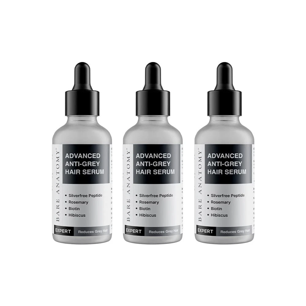 Bare Anatomy Advanced Anti-Grey Serum | Reduces Hair Greying - 50ml | FREE SHIP