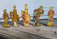 Group of Five Assorted Marx Tin Lithograph Soldiers