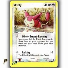 Pokemon Ruby & Sapphire Skitty 44/109 Reverse Holo Uncommon Card VLP