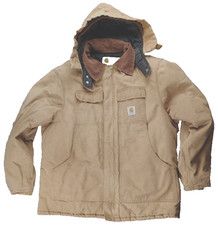 Carhartt Duck Canvas Hooded Work Jacket Quilted Lined Corduroy Collar Gorpcore 