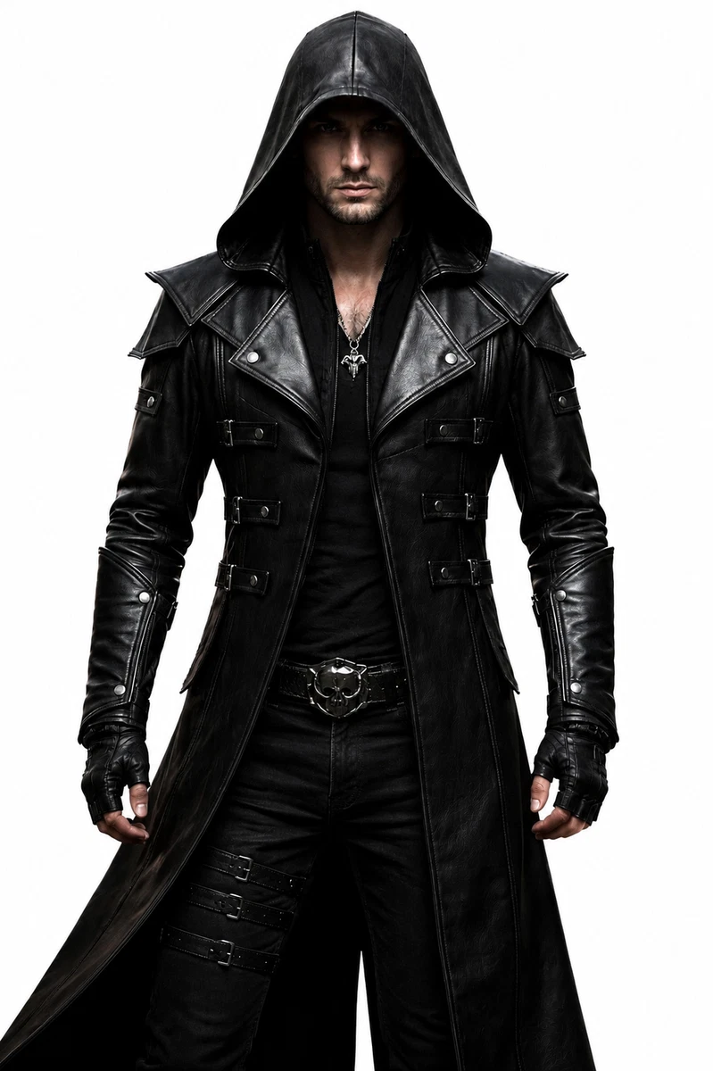 Leather Outer Shell Coats, Jackets & Vests Trench Coats for Men