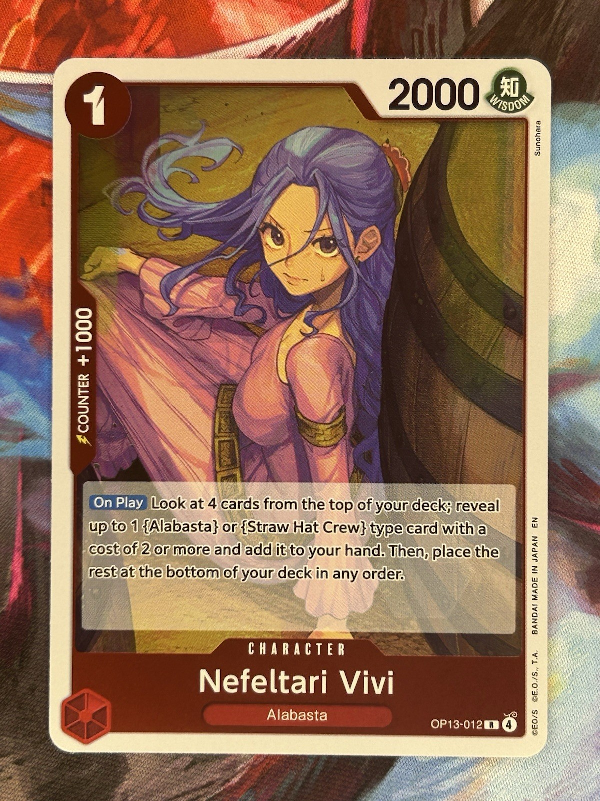 Nefeltari Vivi R Carrying On His Will OP13-012 One Piece TCG Foil NM