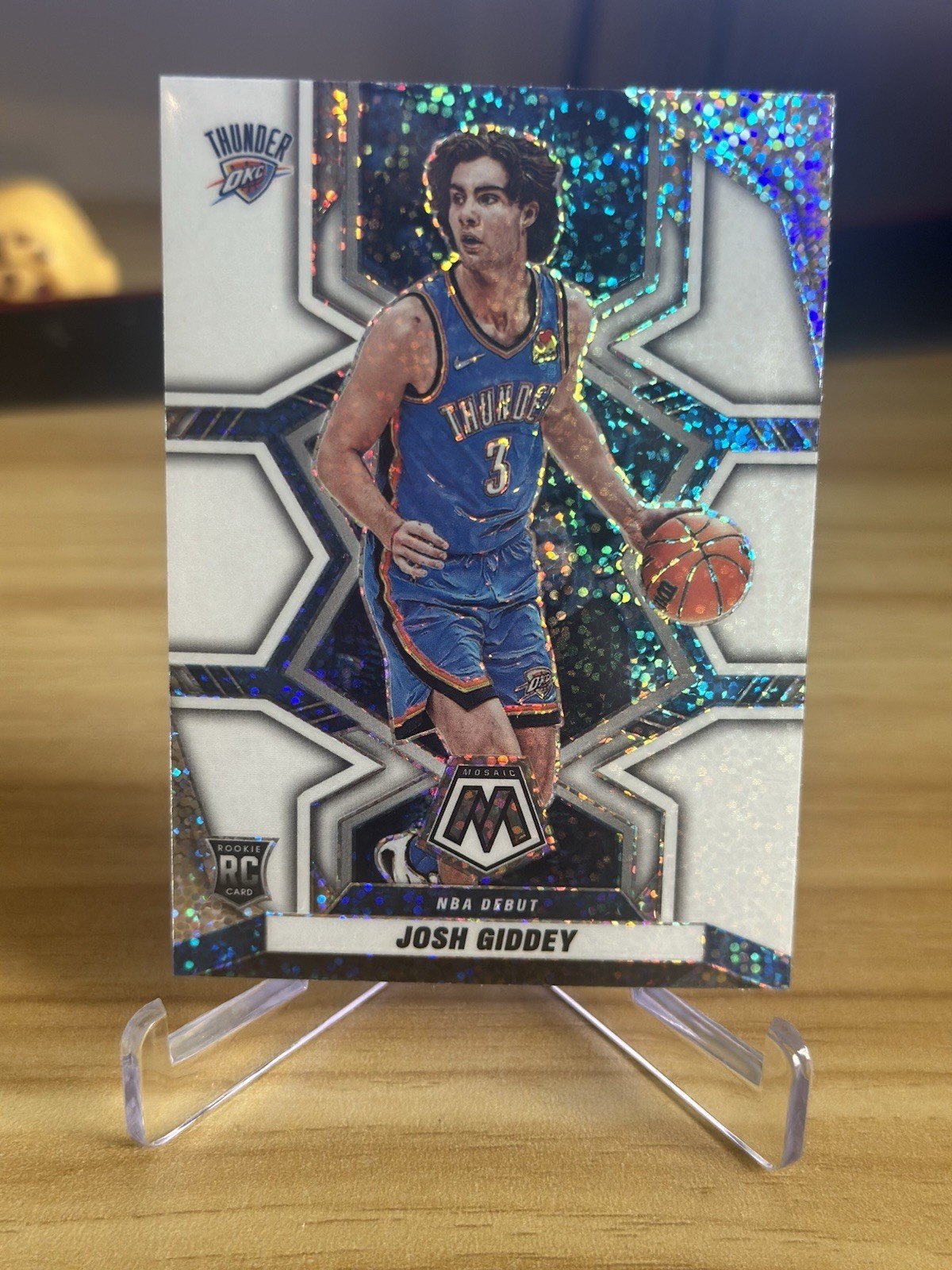 2021-22 Mosaic Josh Giddey White Sparkle Prizm SSP Rookie Card #265