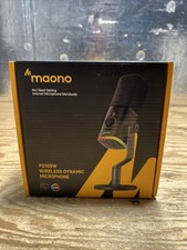 MAONO PD100W Wireless Gaming Microphone One-Click Noise Reduction Custom RGB