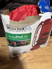 Under the Weather InstaPod XL Pop-Up WeatherPod Red, Water Resistant, UPF 50+