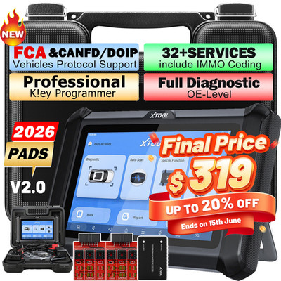 2026 XTOOL X100 PADS Car key Programmer IMMO Coding Auto OBD2 Diagnostic Tool