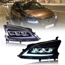 Fit For 2013 2014 2015 Nissan Sentra Led Projector Headlights Headlamps Assembly