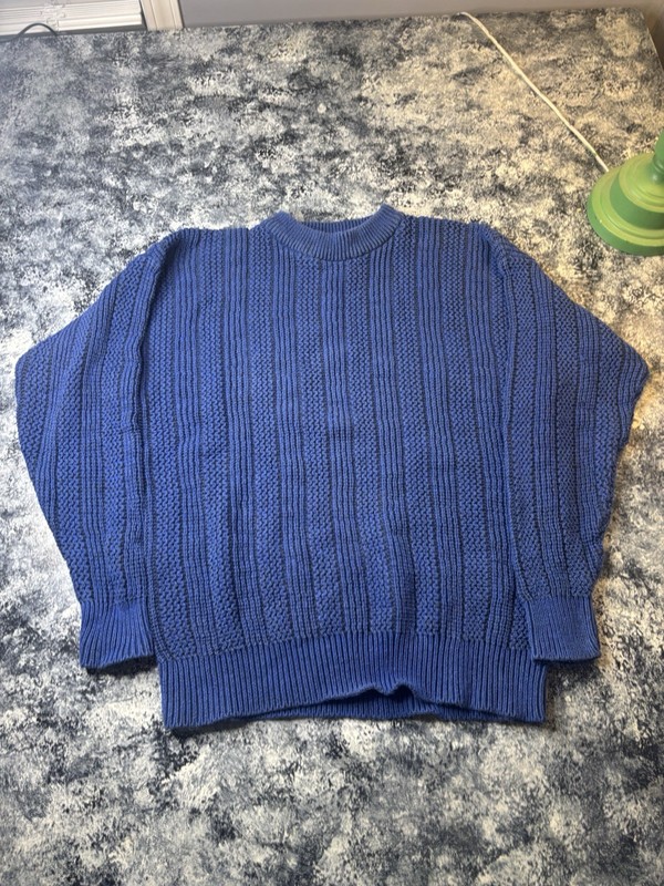 Vintage Weekends Men’s Sweater Blue L Raime/Cotton Always Relaxed