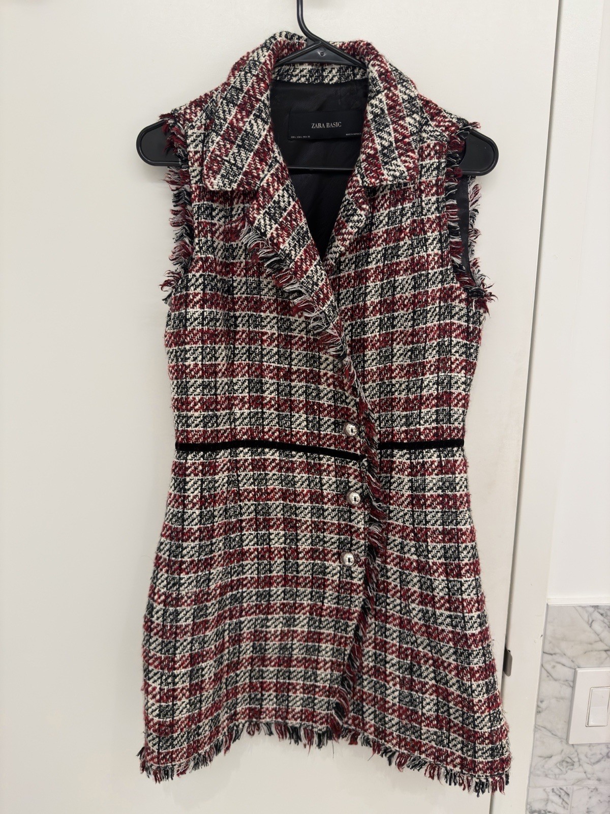 Zara Women's Vintage Tweed Dress Size L (RUNS SMALL) ❤️‍🔥Ready To Ship❤️‍🔥