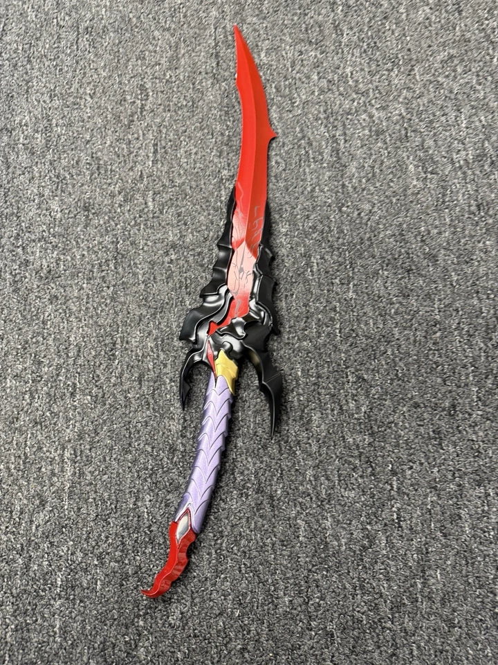 "Daga Solo Leveling Kamish's Wrath/Soporte de madera 1:1 lado completo metal 23,5"" X2 piezas" Foto 3 de 4