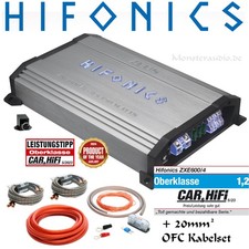 Hifonics 4-Kanal-Verstärker + OFC Kabelset 600 Watt RMS ZXE600/4 Zeus Auto
