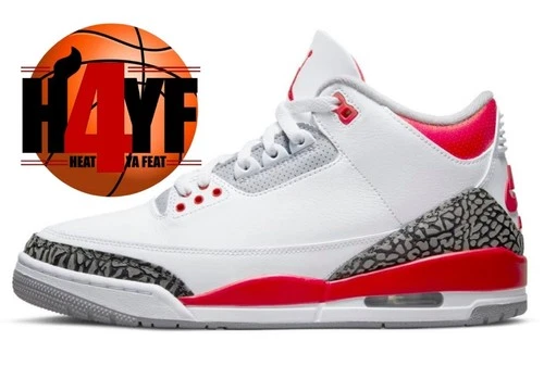 Air Jordan 3 Retro "Fire Red" Sz 12