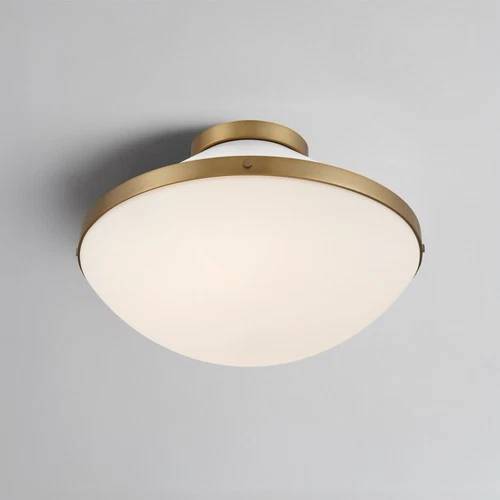Crystorama Lighting Group XAN-8002 Xander 2 Light 16"W Flush - Vibrant Gold / - Picture 3 of 12