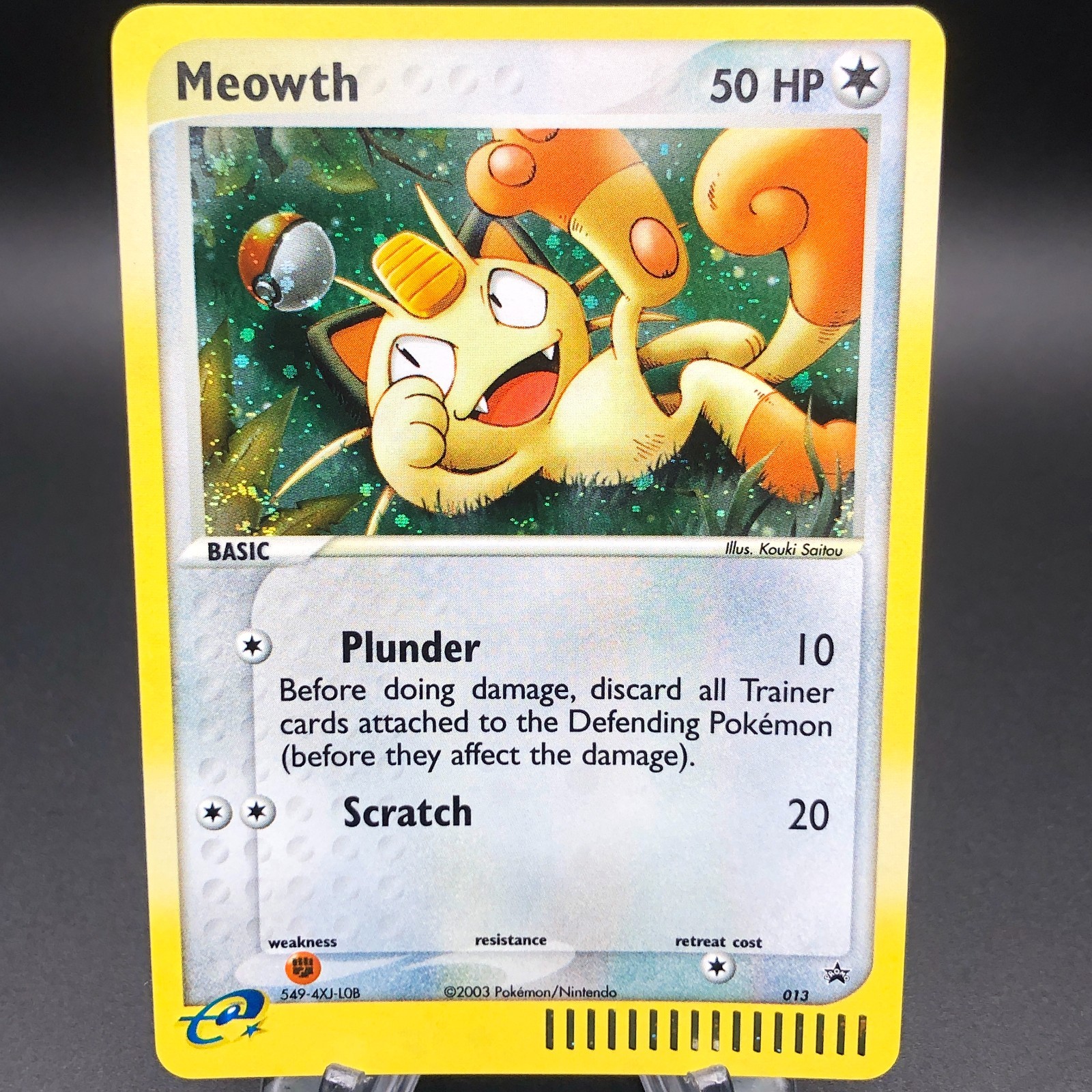 Pokemon Meowth 013 - Promo 2003 Nintendo Black Star Promos NM