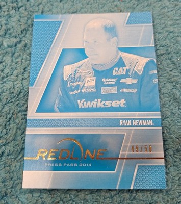 2014 Press Pass Redline Cyan Ryan Newman 49/50 #42