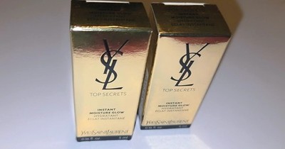 Lot of 2 Yves Saint Laurent Top Secrets Moisture Glow Cream 5ml