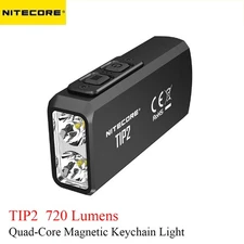 NITECORE TIP2 Pocket Light 720 Lumens Torch USB Rechargeable Keychain Flashlight