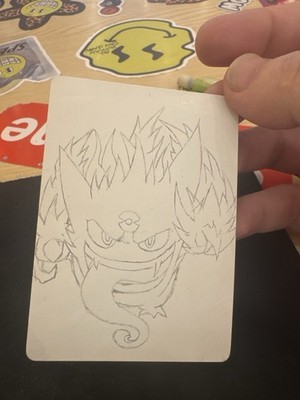 Gengar Vmax Alt Art 271/264 Fusion Strike 1/1 hand draw