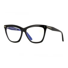 Tom Ford FT6064-B 001 Shiny Black 56mm Eyeglasses New Authentic