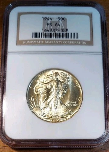 1944 50C Walking Liberty Half Dollar NGC MS64