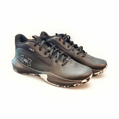 Under Armour Lockdown 7 Basketball Low Top Leather Sneaker Black/Silver 2024