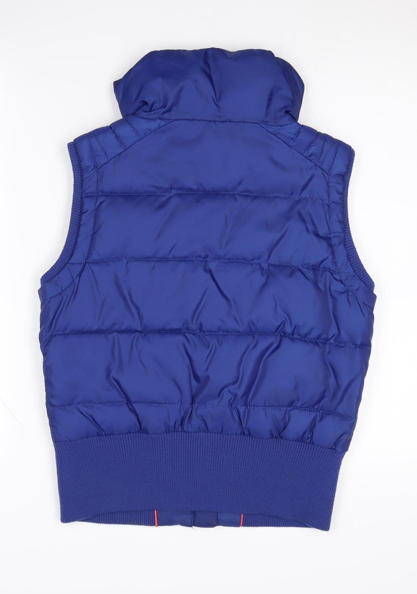 Fat Face Boys Blue Puffer Jacket 12 Years Sleeveless Zip