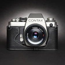 Contax S2 Half Case Genuine Leather Camera Retro Style Cover Insert TP Handmade