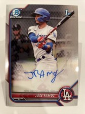 Jose Ramos AUTOGRAPH 2022 Bowman Chrome Baseball Prospect AUTO Rookie RC