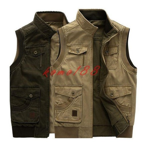 Mens outdoor Vest Sleeveless waistcoat 