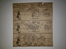 Amos Alonzo Stagg University of Chicago Football Widow 1908 Sketch Cartoon RARE!